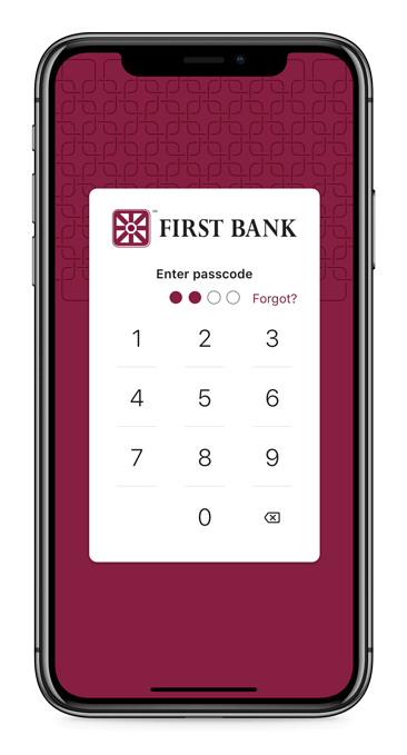 My First Bank Mobile App