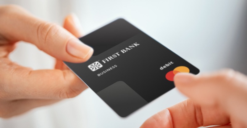 Business debit card handover