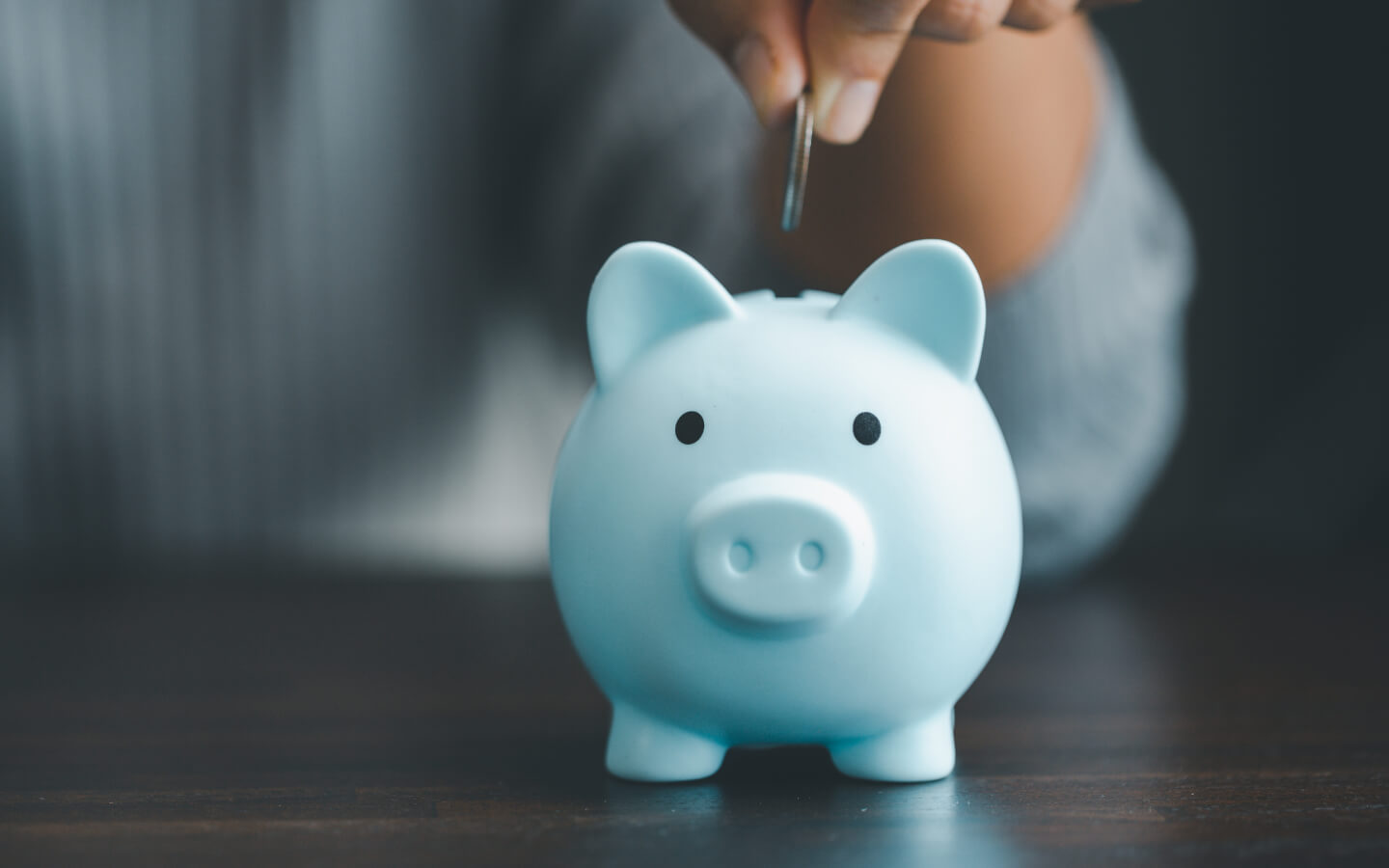 Adding a coin to a piggybank